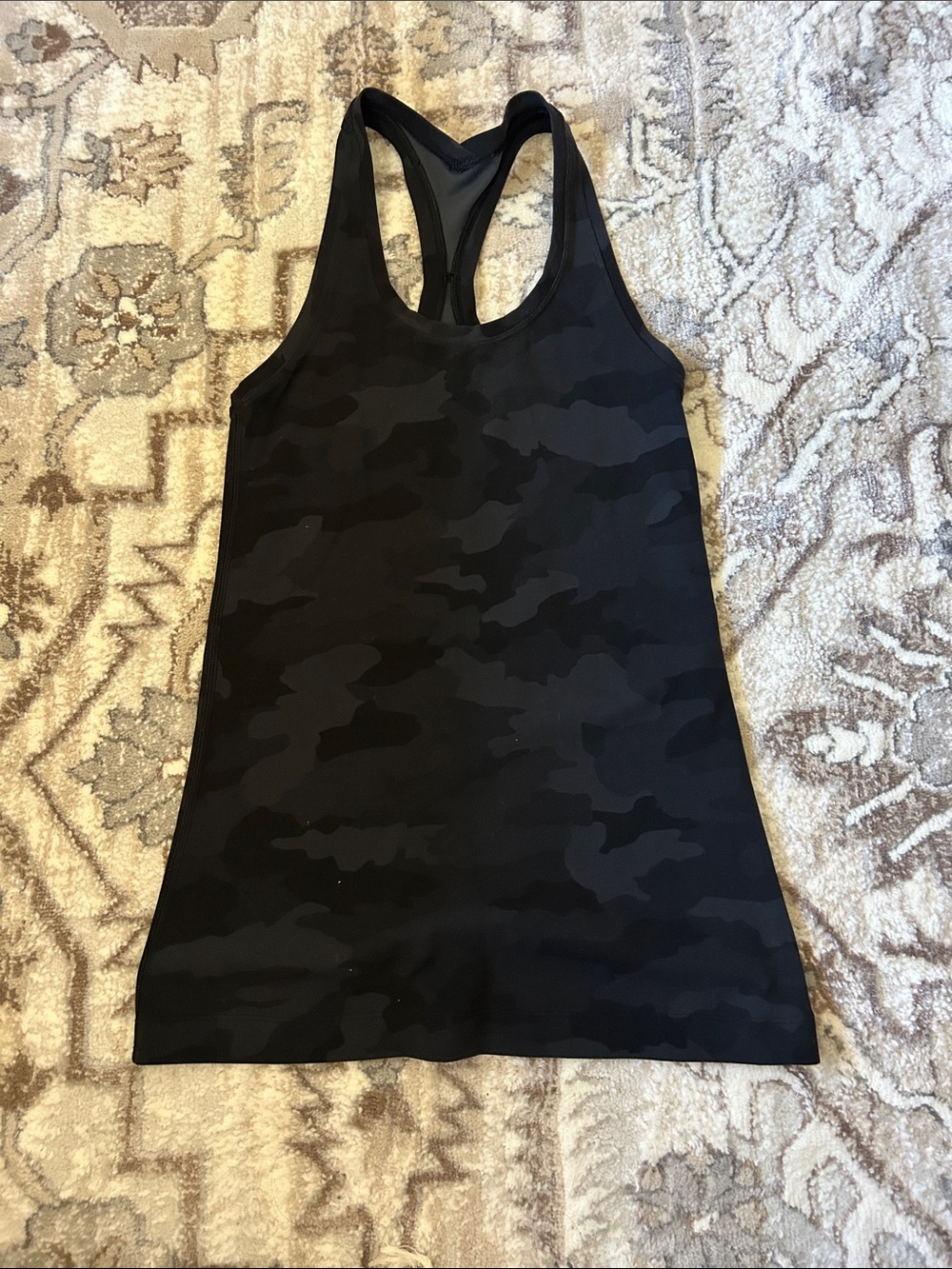 lululemon athletica Black Camo Racerback Tank